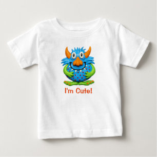Söt prickig gigantisk gullig baby Halloween Tee