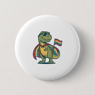 Söt Pride Dinosaurie Vektor T-Shirt Design_1 Knapp