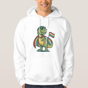 Söt Pride Dinosaurie Vektor Tröja Design_1 Hoodie