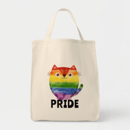 Söt Pride Kitty Akvarell Tygkasse