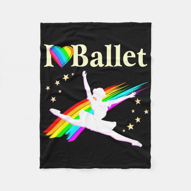 SÖT PRIMA BALLERINA DESIGN FLEECEFILT (Framsidan)