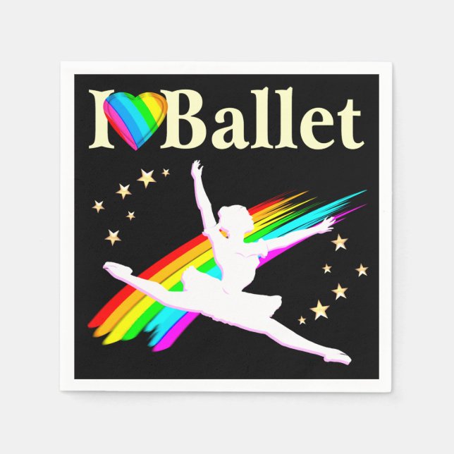 SÖT PRIMA BALLERINA DESIGN PAPPERSSERVETT (Framsidan)