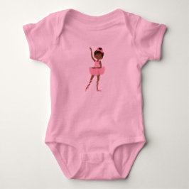 Söt Princess African American Ballerina T-shirt