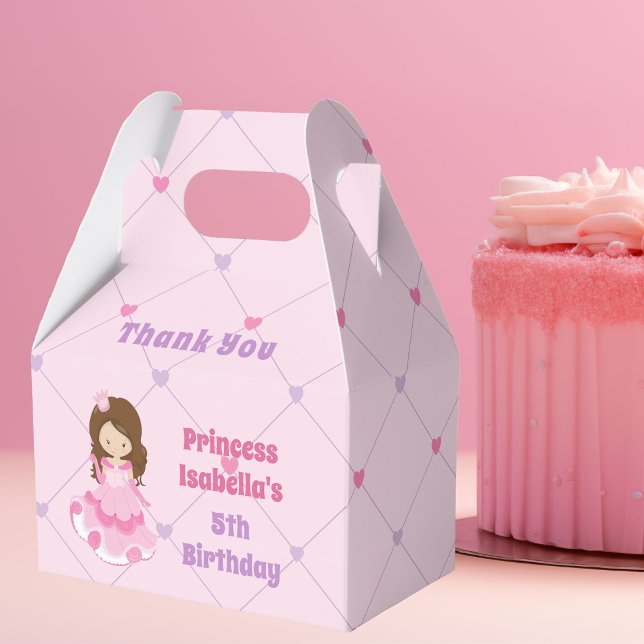 Söt Princess Anpassningsbar Rosa Flick kalas Presentaskar (Skapare uppladdad)