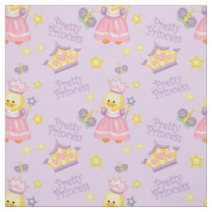 Söt Princess Duckling Tyg