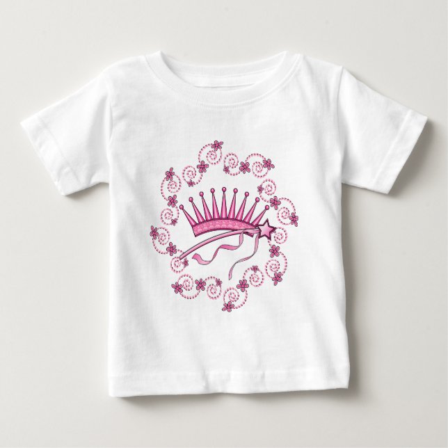 Söt Princess Krona Tee (Framsida)