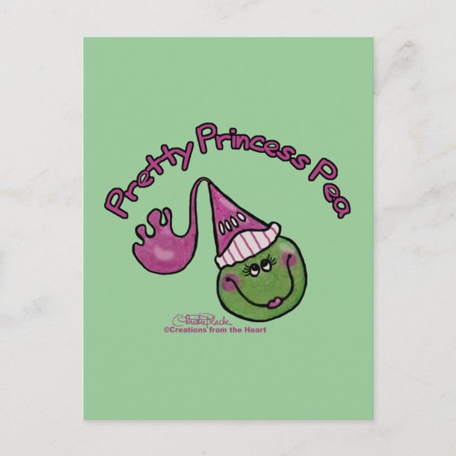 Söt Princess Pea Vykort (Framsida)
