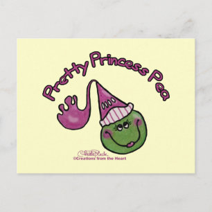Söt Princess Pea Vykort