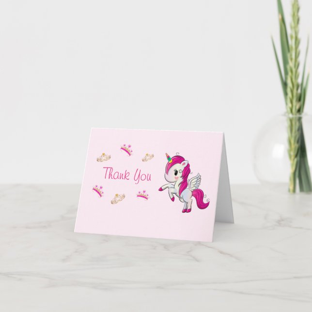 Söt Princess Tack, tack. Tack Kort (Framsida)