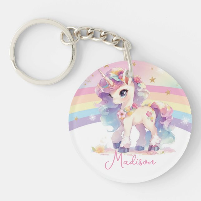 Söt Princess Unicorn Rainbow (Framsidan)