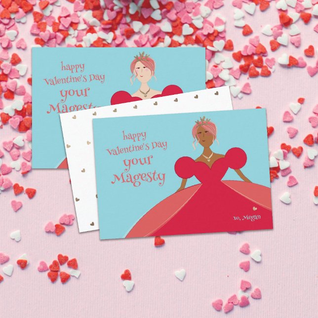 Söt Princess Valentines Dag-kort Tack Kort (Skapare uppladdad)