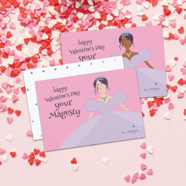 Söt Princess Valentines Dag-kort Tack Kort (Skapare uppladdad)