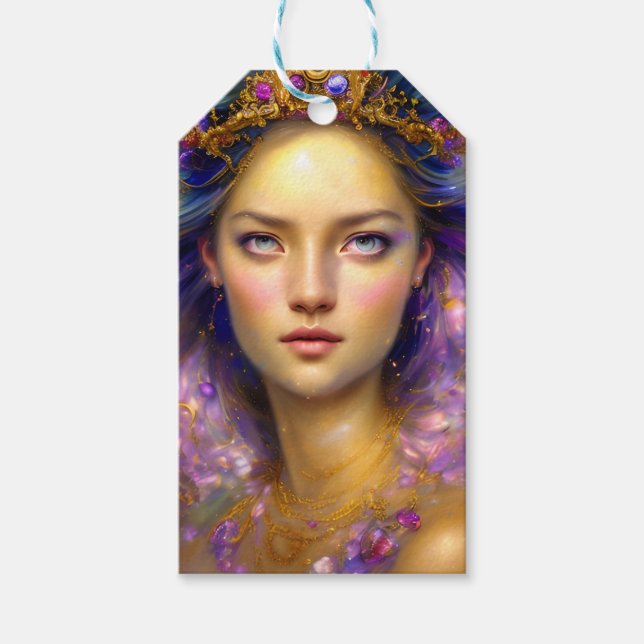 Söt Princess Warrior Etheral Goddess Presentetikett (Framsidan)