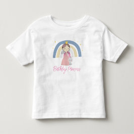 Söt prinsess födelsedagsfest t shirt