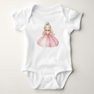 Söt prinsessa baby bodysuit t shirt