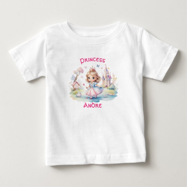 Söt prinsessa i fantasifull underlandsvärld t shirt (Framsida)