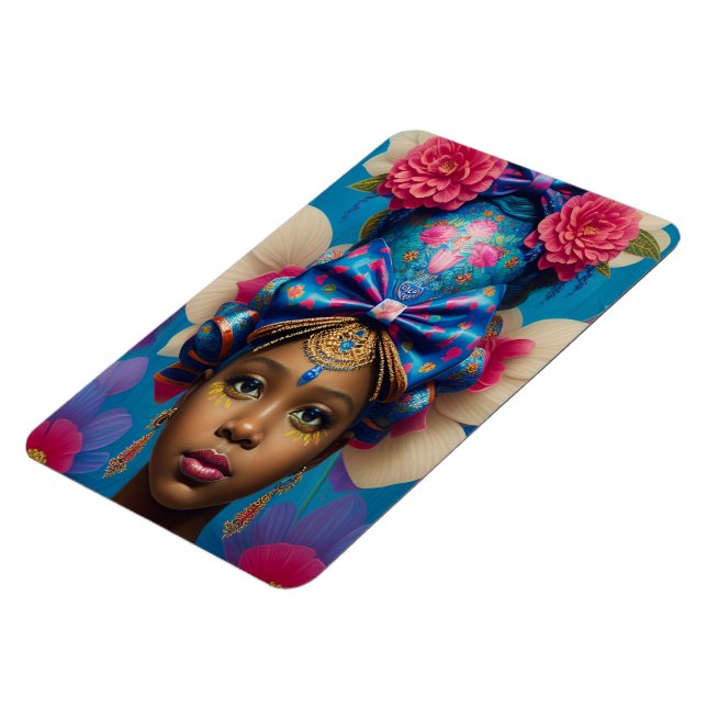 Söt prinsessa med stor buskhatt magnet (Vänstra Sidan)