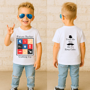 Söt Prof Frisör Ikonisk Pictogram T Shirt