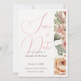 Söt professionell minimalistisk enfaldig modern bl spara datumet