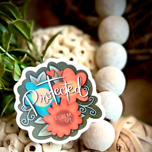 Söt Protected Inspiring Blommigt Inspiritivity Klistermärken