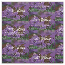 Söt PROVERBS 31 Lila Blommigt Tyg