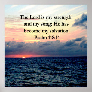SÖT PSALM 118 14 SUNRISE ÖVER HAVET POSTER