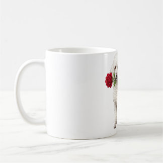 Söt pudel hund kaffemugg