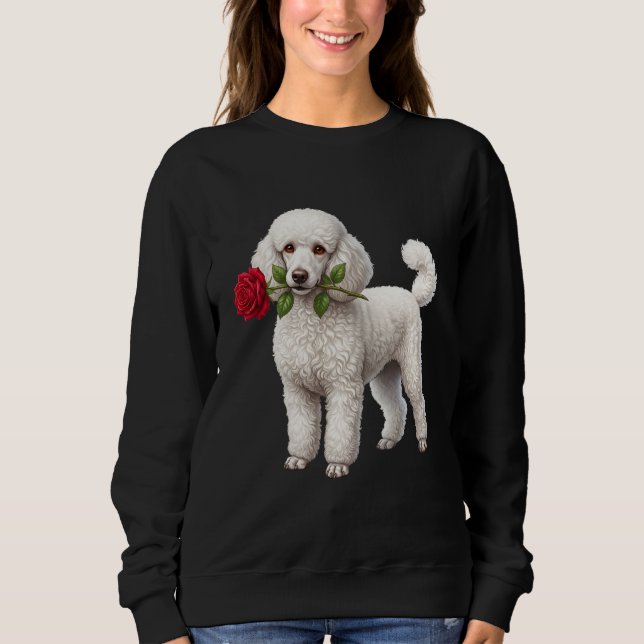 Söt pudel hund t shirt (Framsida)
