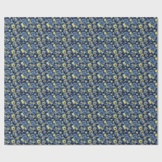 Söt Pudel Mönster Hund Hundscarf Presentpapper (Platt)
