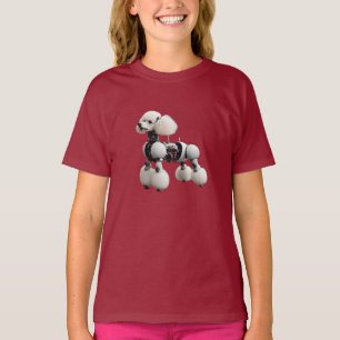 Söt Pudel Robot Barn T-Shirt