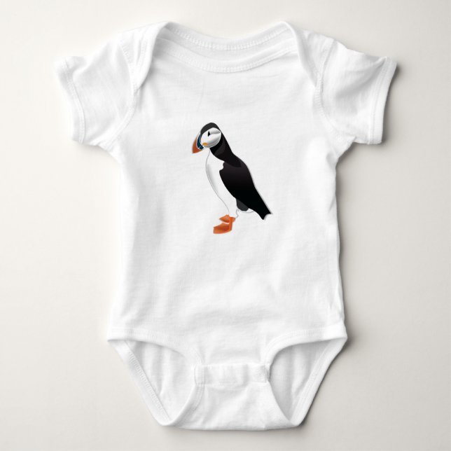 Söt Puffin T Shirt (Framsida)