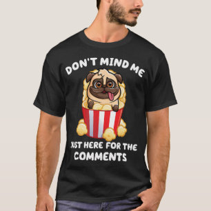 Söt Pug Hund Ansikte – Rolig Och Bedårande Husdjur T Shirt