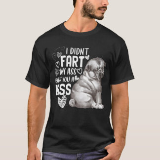 Söt Pug Hund Valp T Shirt