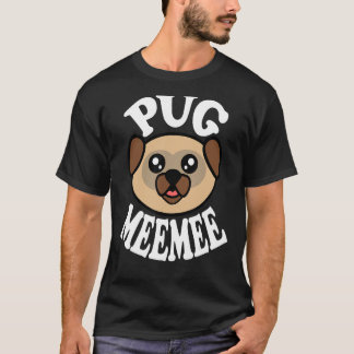 Söt Pug Meemee T Shirt