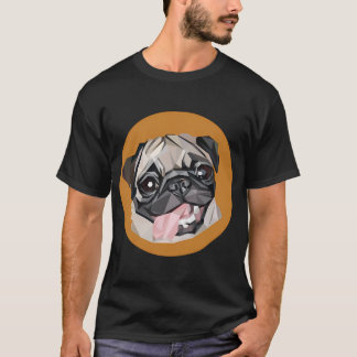Söt pug t shirt
