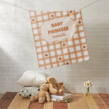 Söt Pumpa Gingham Baby Prinsessa Baby