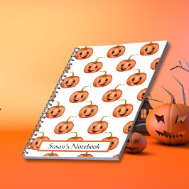 Söt pumpa Halloween Spiral Anteckningsbok