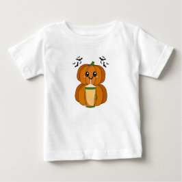 Söt Pumpa Kaffe Halloween T-Shirt