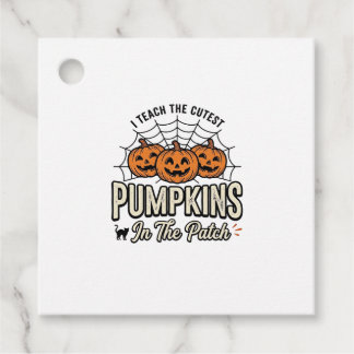 Söt Pumpa Lärare Halloween Design_1 Gåvor Etiketter