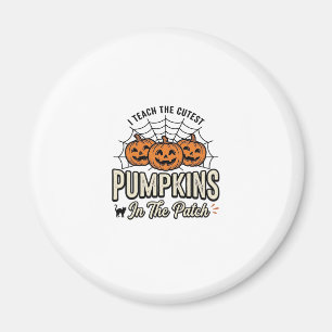 Söt Pumpa Lärare Halloween Design_1 Magnet