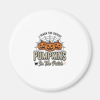 Söt Pumpa Lärare Halloween Design_1 Magnet