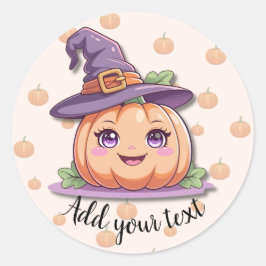 Söt Pumpa Magi – Halloween-dekaler Runt Klistermärke