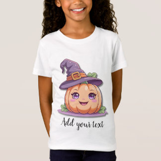 Söt Pumpa Magi – Halloween T-Shirt för Flickor