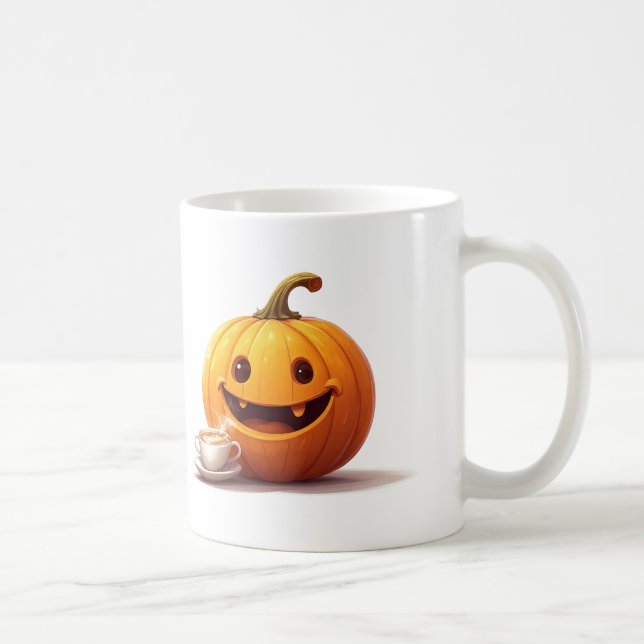 Söt pumpa och latte kopp höstsäsongens favorit ☕ (Höger)