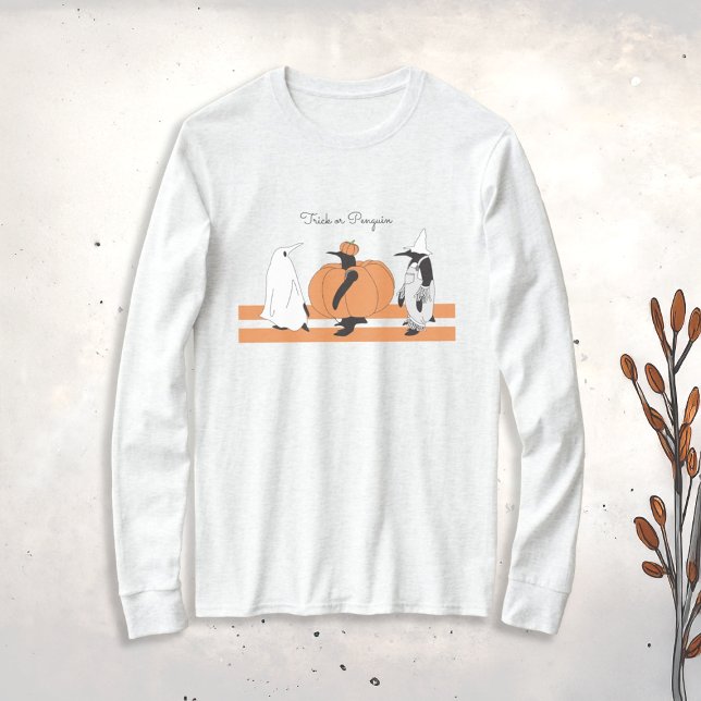 Söt Pumpa Pingvin Rolig Halloween T Shirt (Skapare uppladdad)