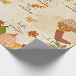 Söt pumpa presentpapper