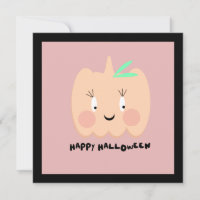 Söt pumpa rodnande bokstäver Glad Halloween