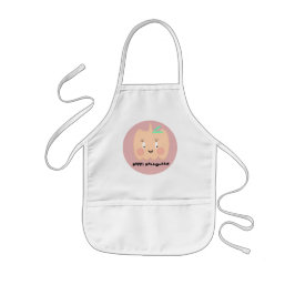 Söt pumpa rodnande bokstäver Glad Halloween  Barnförkläde