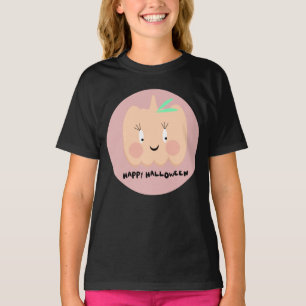 Söt pumpa rodnande bokstäver Glad Halloween T Shirt