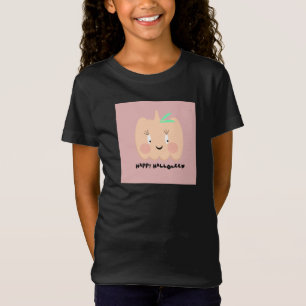 Söt pumpa rodnande bokstäver Glad Halloween T Shirt
